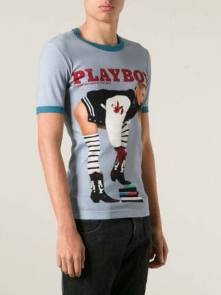 dolce gabbana playboy t shirt|farfetch dolce and gabbana t shirts.